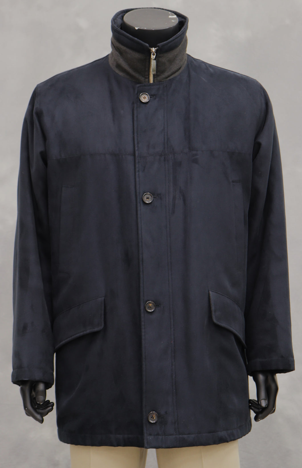 Tummansininen Bugatti miesten takki